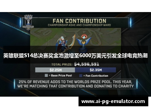 英雄联盟S14总决赛奖金池激增至6000万美元引发全球电竞热潮